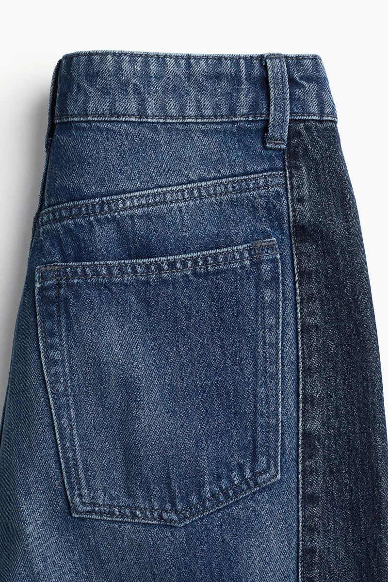 H&M Two-toned wide-leg jeans