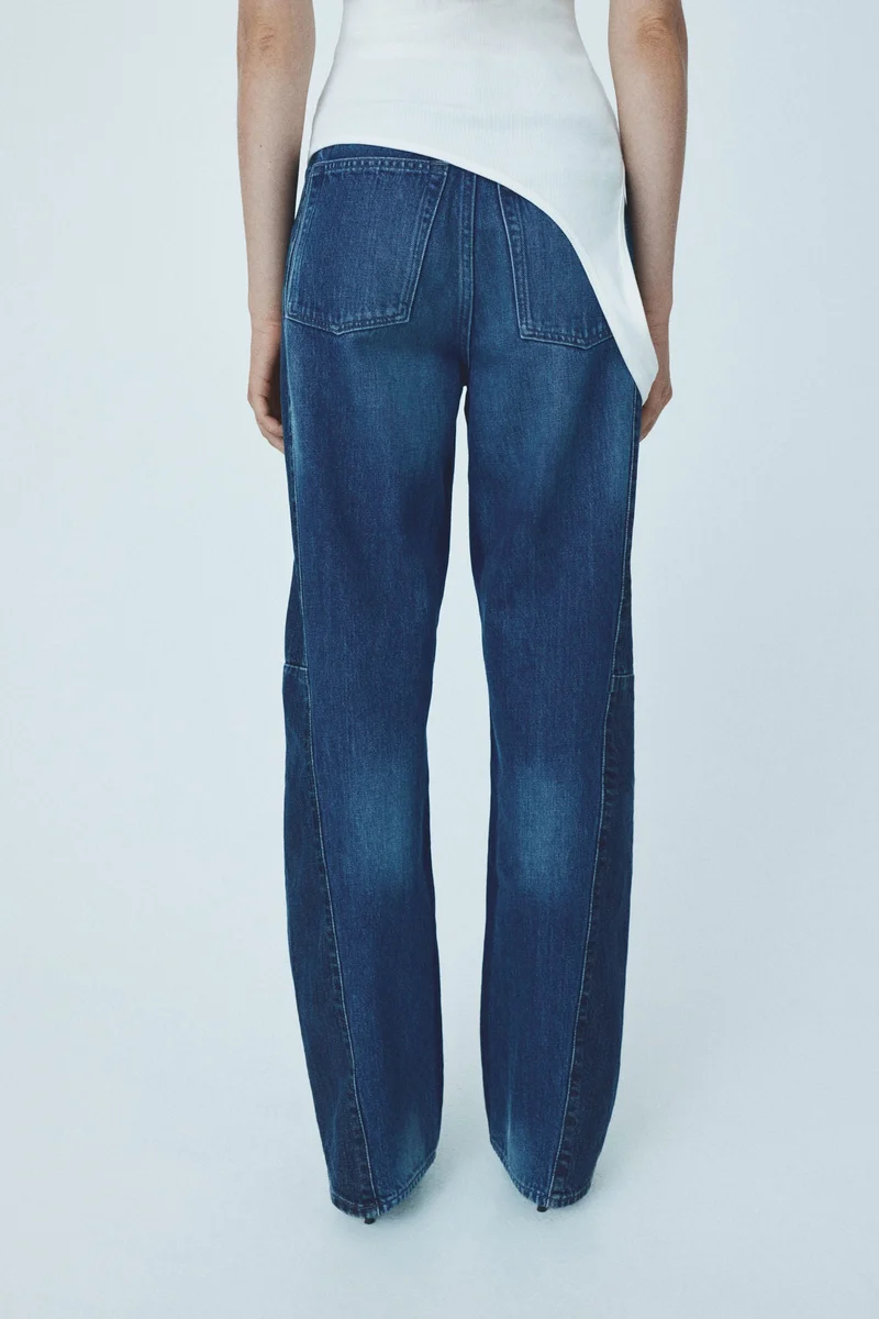 H&M Two-toned wide-leg jeans