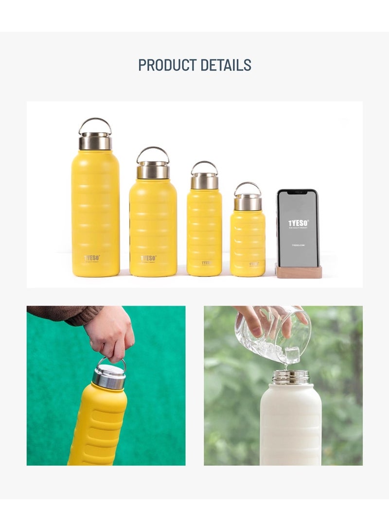 TYESO Insulated Stainless Steel Water Bottle With Spout Lid and Handle for Sports, Travel, and School，Insulated Water Bottle Keep Cold 24H, Leak-Proof - Image 5