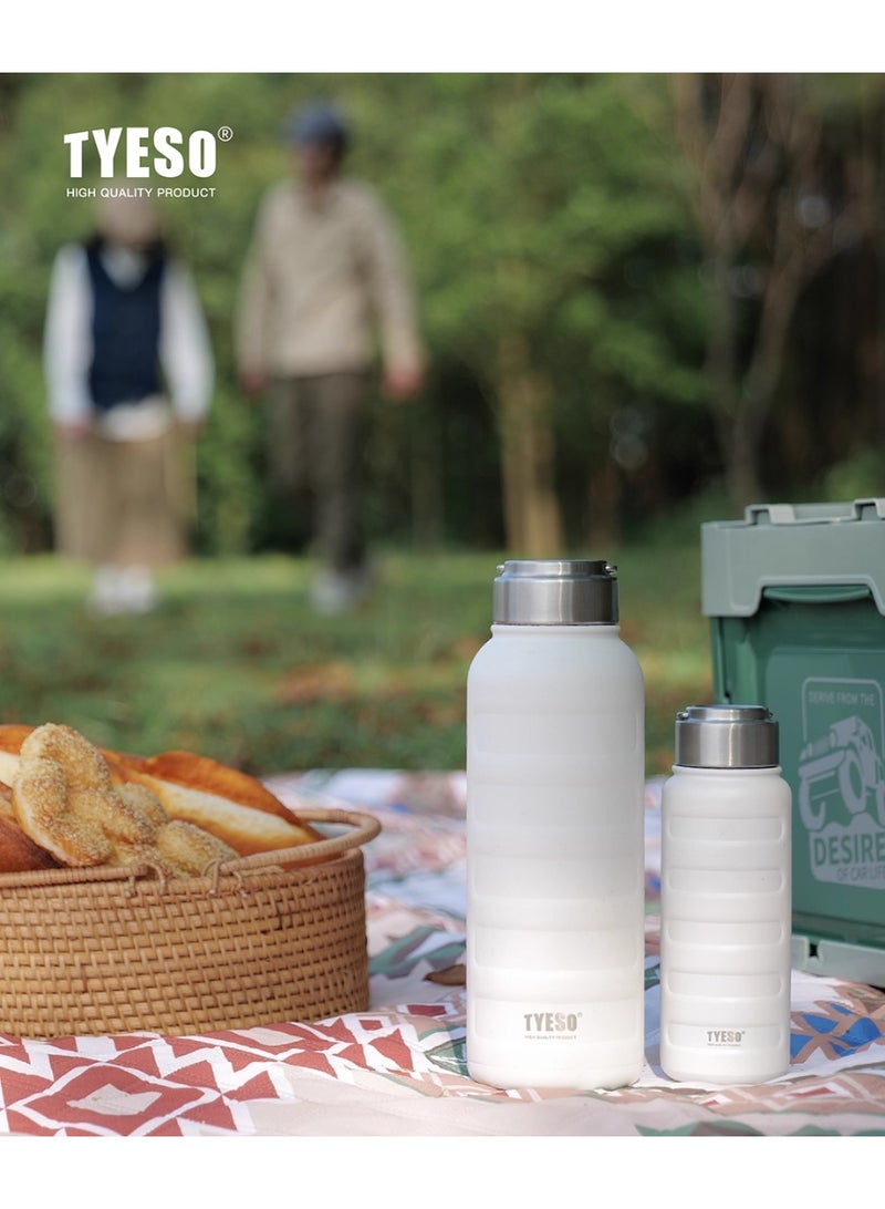 TYESO Insulated Stainless Steel Water Bottle With Spout Lid and Handle for Sports, Travel, and School，Insulated Water Bottle Keep Cold 24H, Leak-Proof - Image 4