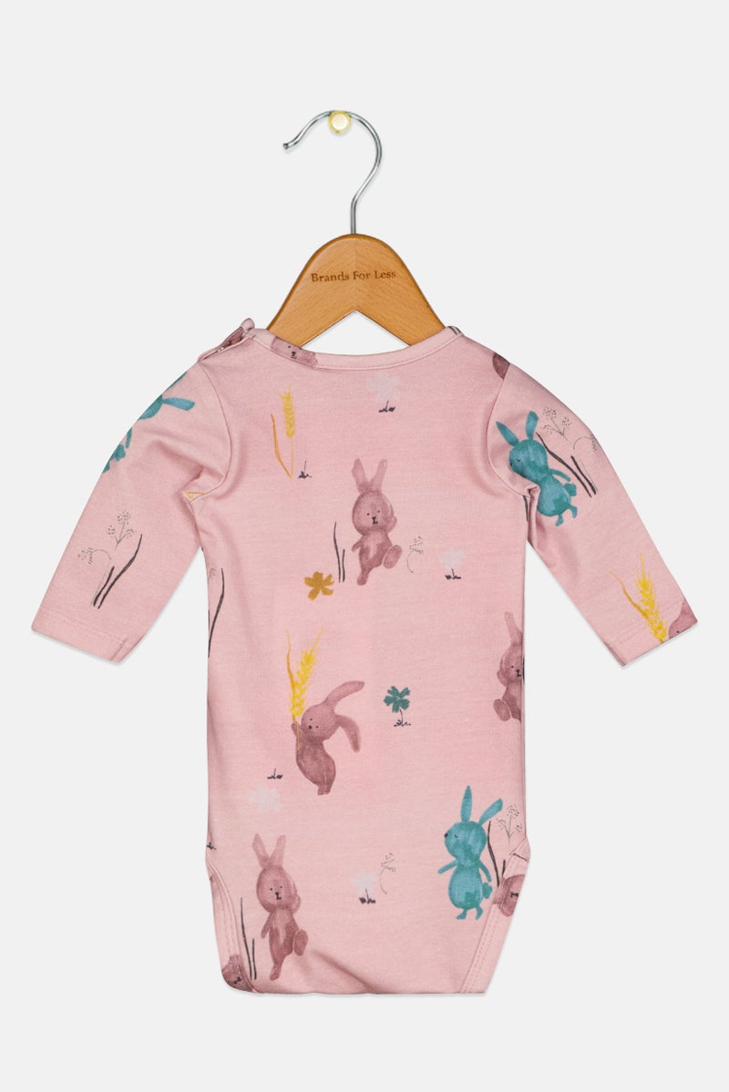 NAME IT Toddlers Girl Long Sleeve Allover Print Rompers, Multicolor - Image 2