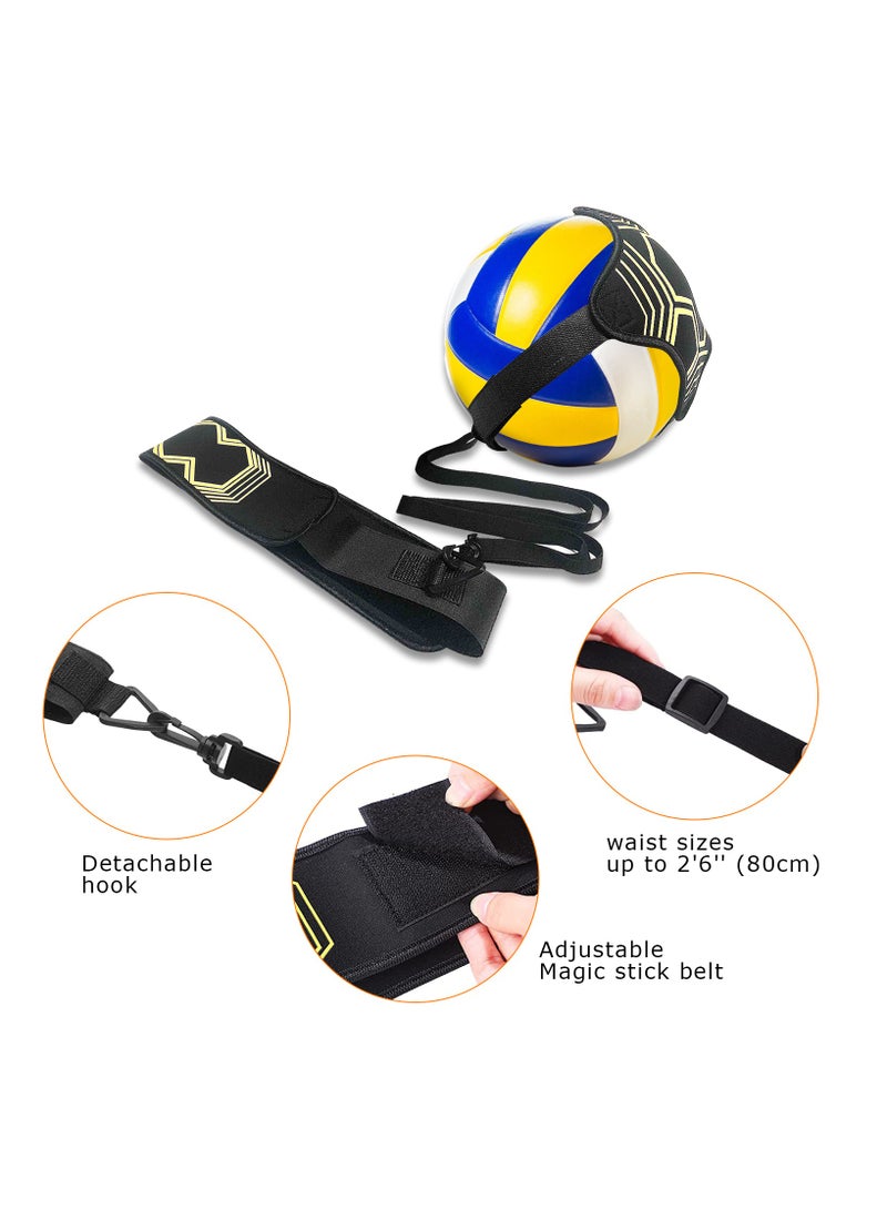 Generic Soccer/Volleyball/Rugby Trainer, Football Kick Throw  Soccer Belt Trainer Solo Practice Training Aid Control Skills Adjustable Waist Belt for Kids Adults, Beginner  Pro Gift - Image 2
