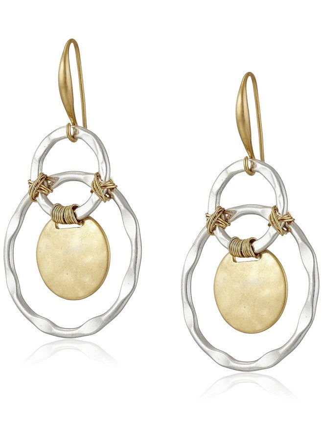 Robert Lee Morris Wire Wrapped Orbital Circle Drop Earrings - Image 1