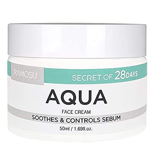 Ramosu secret of 28days Aqua Face Cream 50ml  Soothes  Controles Sebum