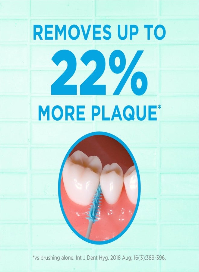 جم أعواد تنظيف الأسنان GUM Soft-Picks ذات المساحة الواسعة، سهلة الاستخدام لتنظيف الأسنان وصحة اللثة، مع علبة حمل مريحة، أعواد تنظيف الأسنان الموصى بها من قبل أطباء الأسنان، 100 قطعة (عبوة من 3) - Image 2