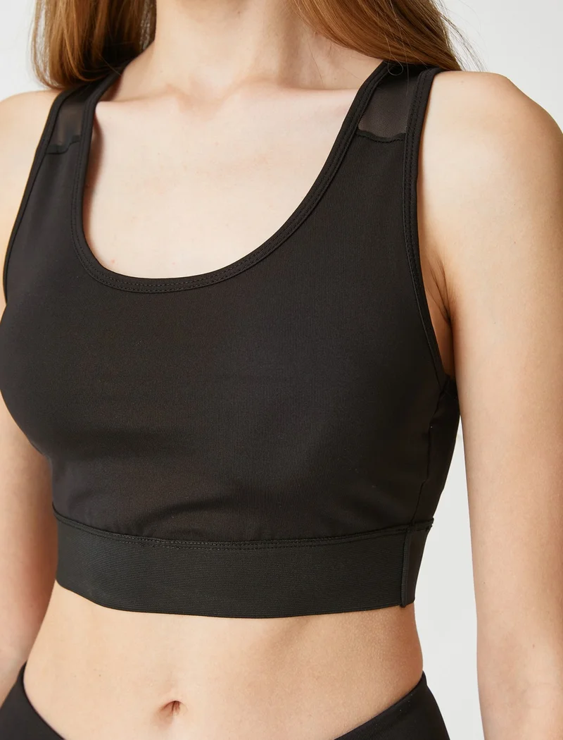 KOTON Sports Bra with Phone and Card Pocket Detail