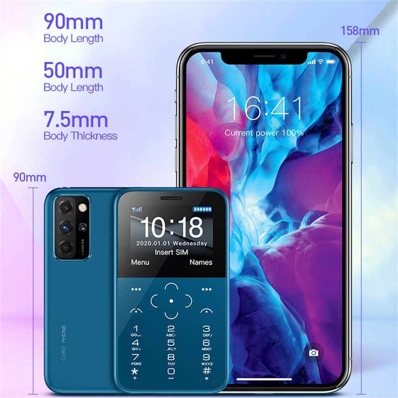 Generic (Unbranded) هاتف SOYES S10p ميني كارد 2G GSM 800mAh رقيق للغاية صغير محمول أسود - Image 2