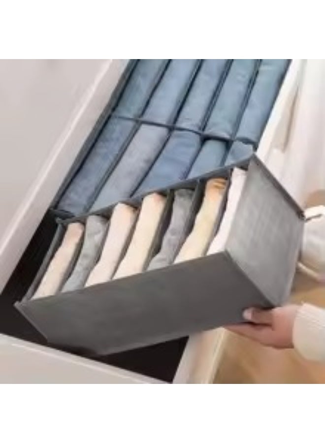 Foldable Clothes Storage Organizer Set – 3 Multi-Size Fabric Boxes for Closet, Wardrobe & Drawer Organization – different sizes Space-Saving Storage Solution for Clothing and Accessories - Image 3