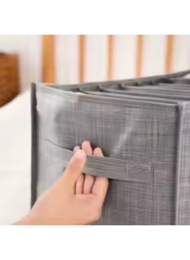 Foldable Clothes Storage Organizer Set – 3 Multi-Size Fabric Boxes for Closet, Wardrobe & Drawer Organization – different sizes Space-Saving Storage Solution for Clothing and Accessories - Image 5