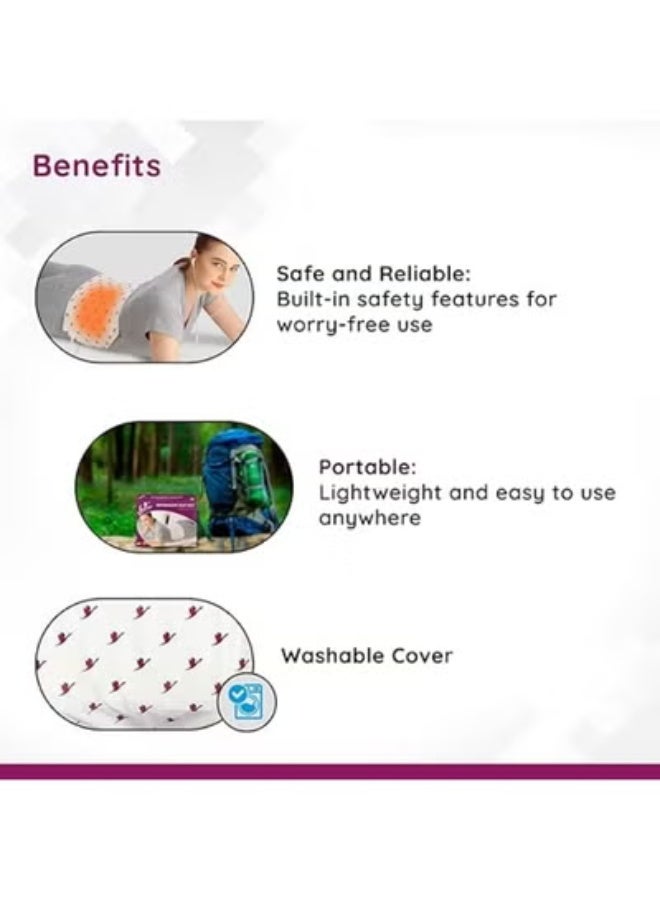 حزام التدفئة الطبي الكهربائي من Flamingo – مقاس XL مع تحكم في الحرارة لتخفيف آلام الظهر والركبة والرقبة والكتف - Image 2