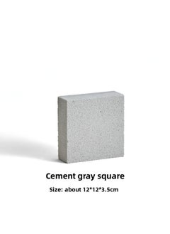 General Stone Geometry Photography Decoration Props Limestone Table Decoration Simple Creative Cosmetics Jewelry Photography-Light Source Color:Square 12*12*3.5(cm)-0x0cm  - Image 1