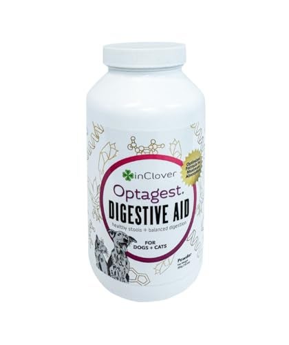 In Clover InClover Optagest Natural Digestive Aid, Organic Prebiotics & Enzymes Supplement Powder for Dogs and Cats - Promotes Healthy Stools, Less Gas, Optimal Nutrient Absorption, Intestinal Balance, 10.5oz - Image 1