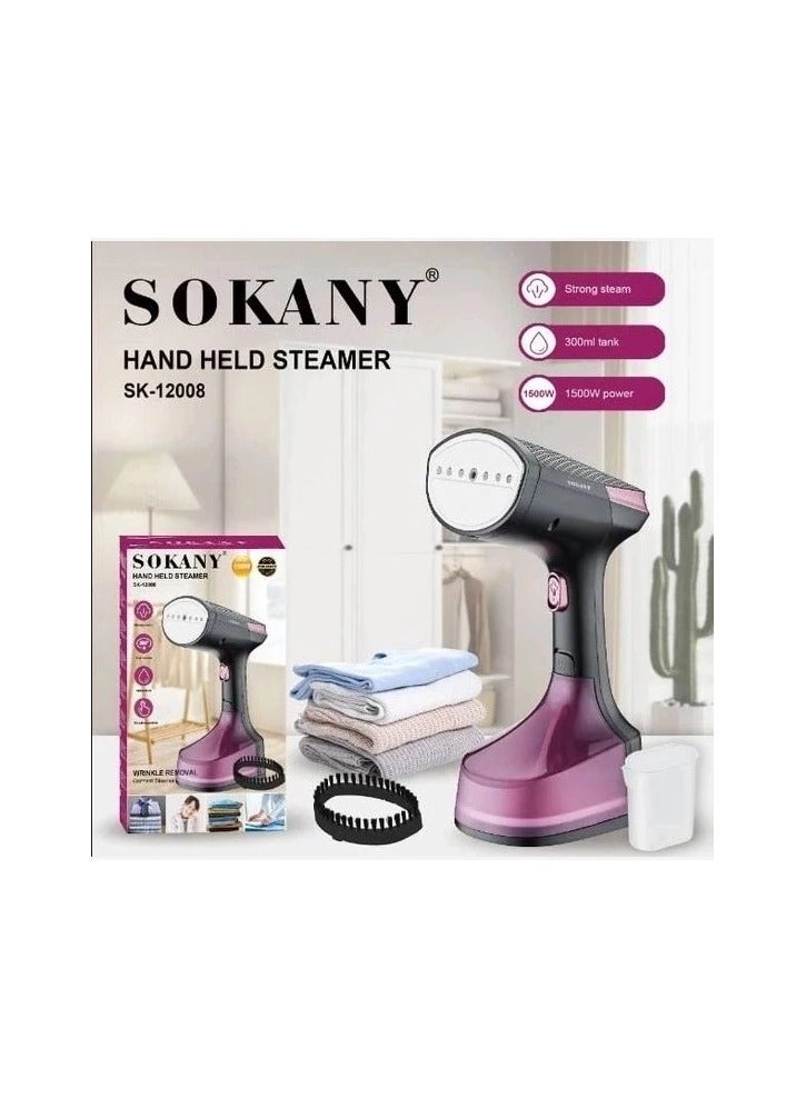 sokany Hand Held Steamer /300 ML Tank/1500W(SK-12008)  - Image 4