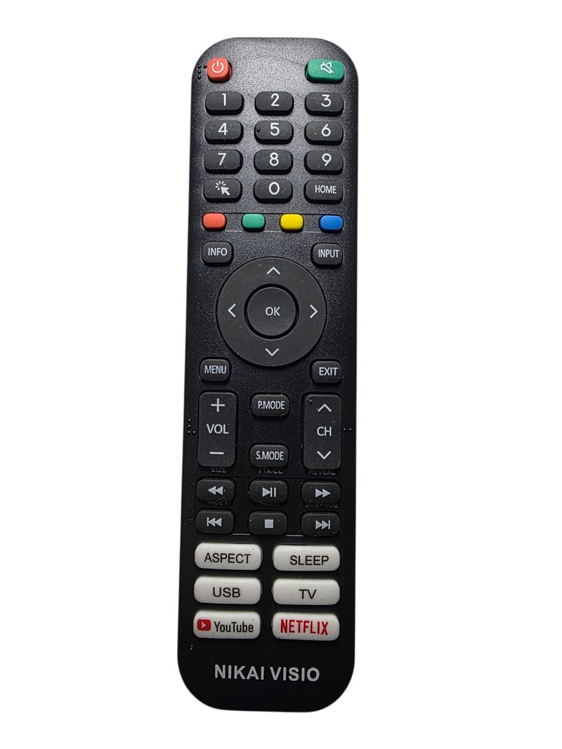 Replacement remote control for a Nikai Visio smart TV. - Image 2