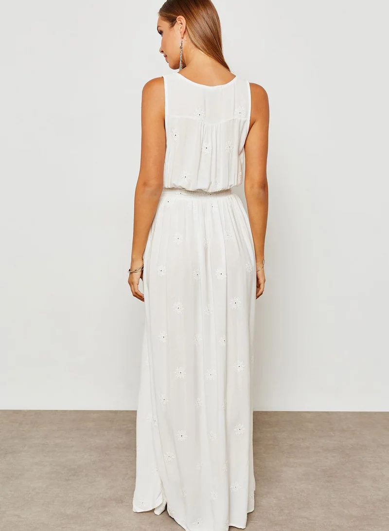FOREVER 21 Button Through Maxi Dress