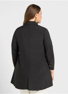 Ella Plus Longline Button Down Shirt  - Image 2