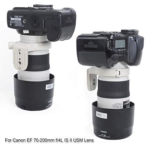 iShoot Metal Tripod Mount Ring , iShoot AII (W) Lens Collar Support for Canon EF 70-200mm f/4L USM EF 400mm f/5.6 L USM EF 80-200/2.8L - Image 4