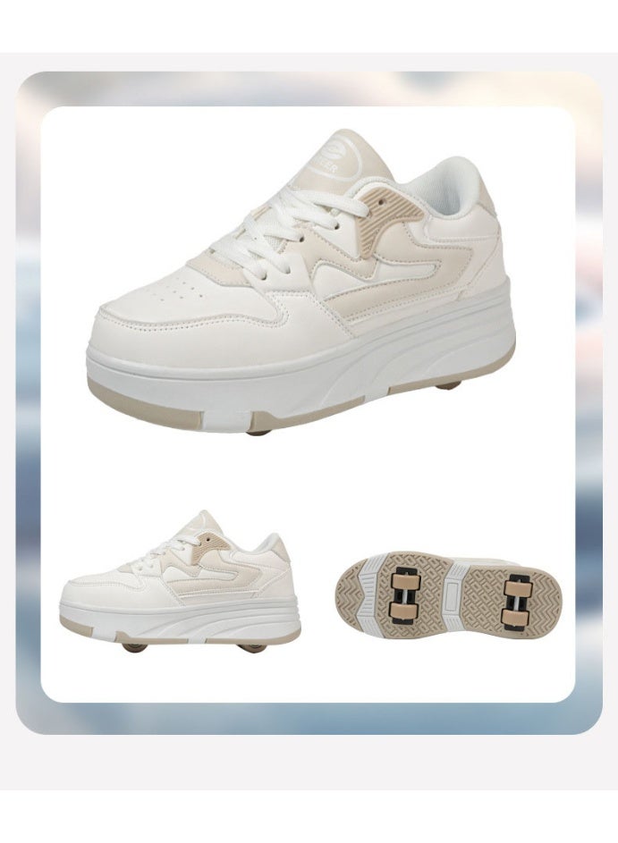 Loquat Kids Roller Skates Shoes 4 Wheels Roller Shoes Boys Girls Wheel Shoes Roller Sneakers Shoes for Beginner More Balanced - Image 2