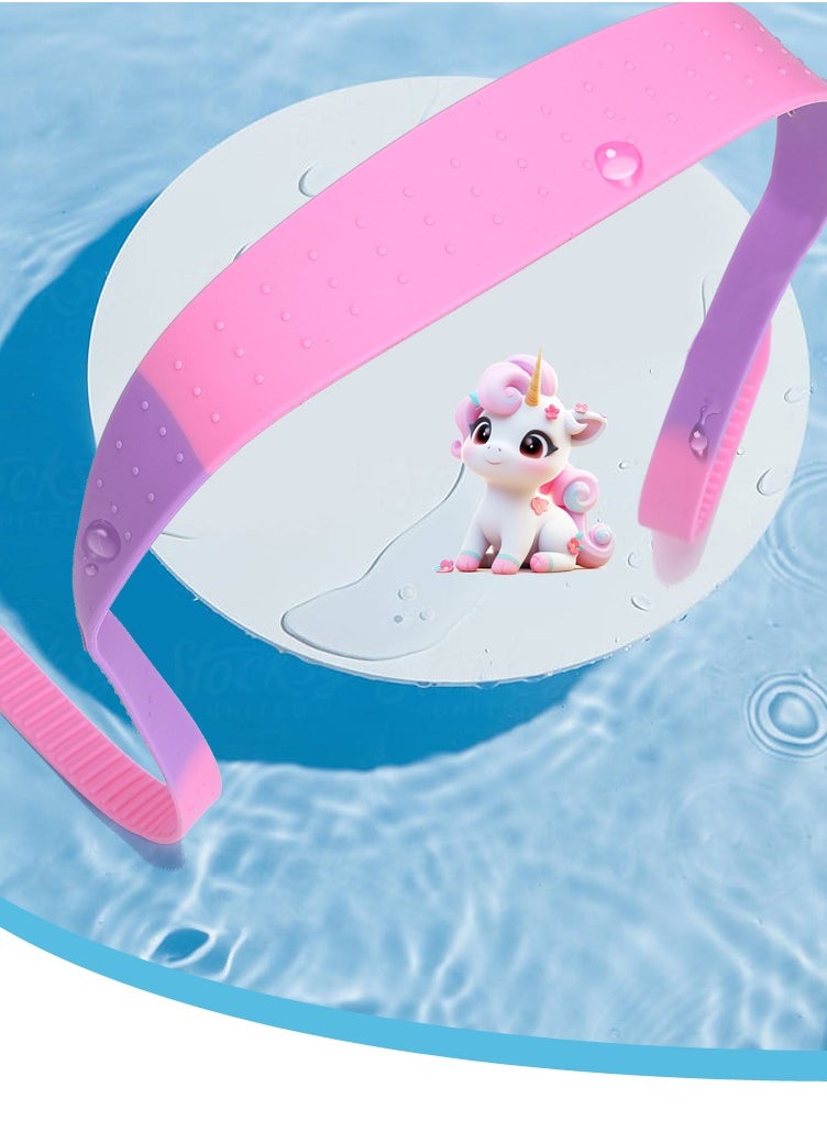YouYou - 3-Piece Set of Children's Cartoon Silicone Anime Swimming Glasses Swimming Pool Girls Swimming Training Diving Equipment (Multicolor) - Image 1