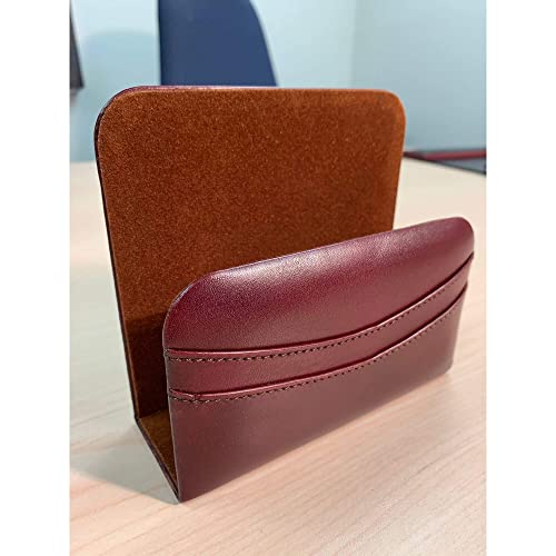 Dacasso Mocha Leather Letter Holder - Image 4