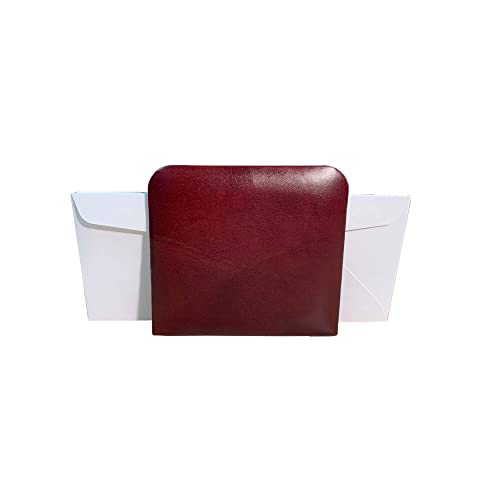 Dacasso Mocha Leather Letter Holder - Image 3