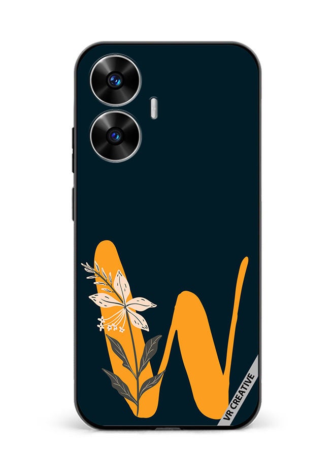 VR CREATIVE Protective Case Cover For Realme C55 Alphabet W Design Multicolour - Image 1