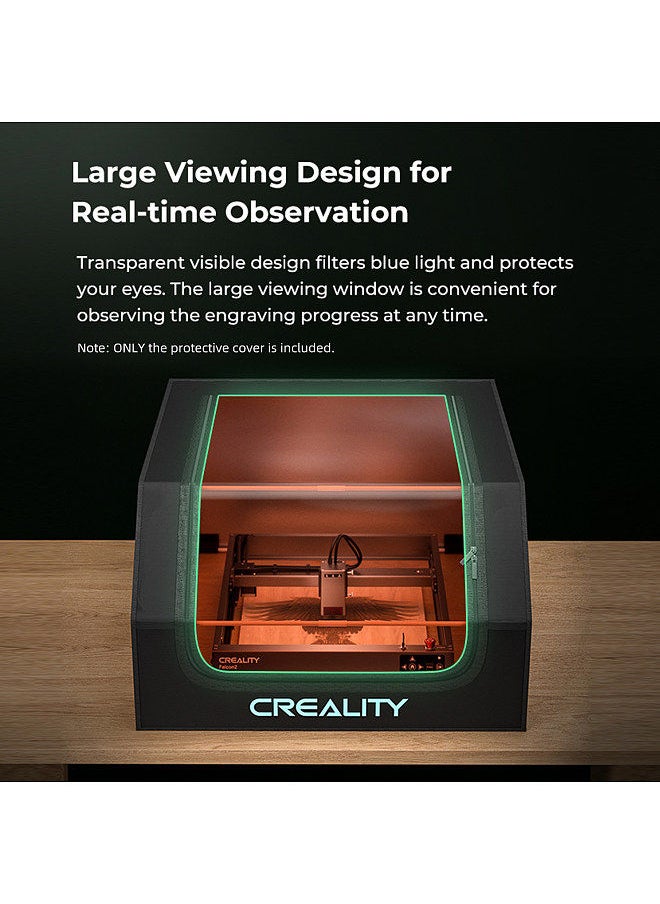 Creality 3D Protective Cover Laser Engraver Enclosure with Vent Eye Protection Fireproof Dustproof Noise Reduction Laser Cutting Enclosure Easy Installation  - Image 4
