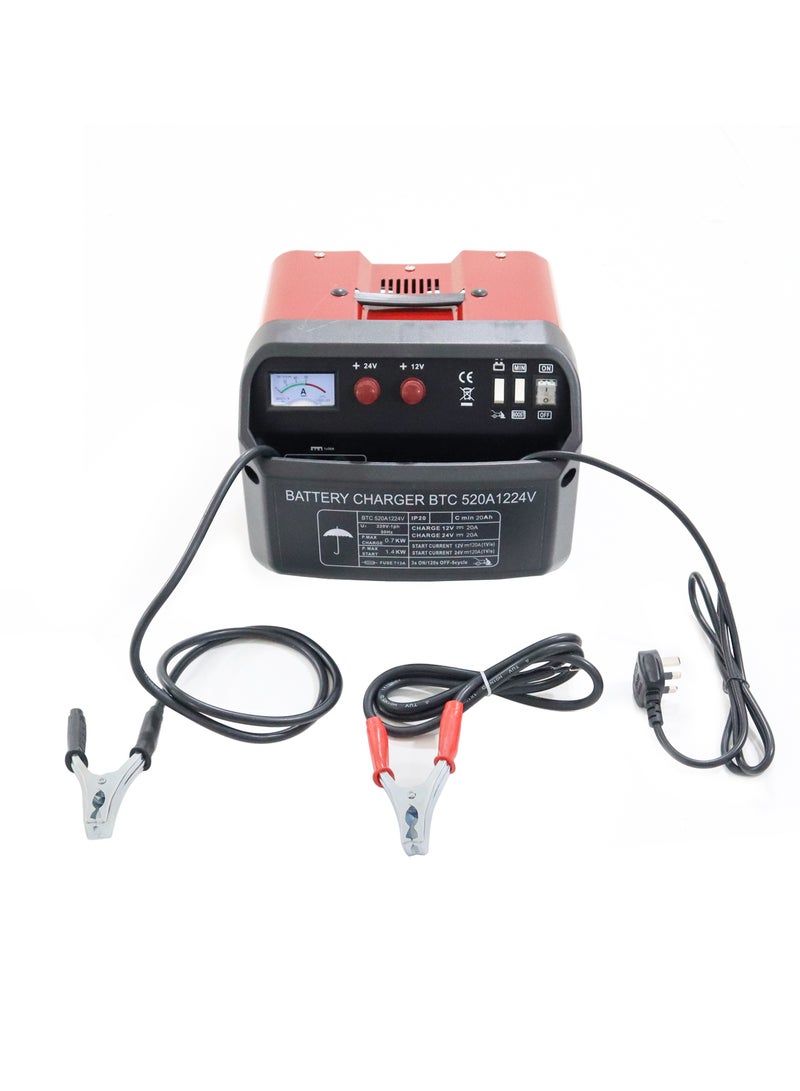 شاحن بطارية ومشغل، 20A 12V-24V