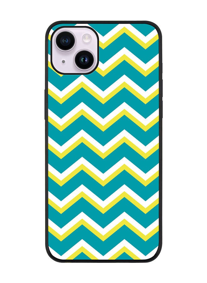 Stylizedd Rugged Black edge case for Apple iPhone 14 Slim fit Soft Case Flexible Rubber Edges Anti Drop TPU Gel Thin Cover - Chevy Lime - Image 1