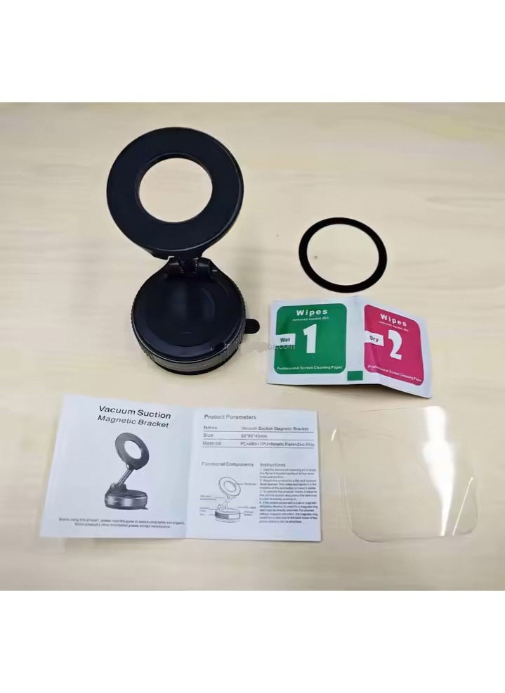 Generic - Strong Magnets Dashboard Stable Adsorption Car Mount Vacuum Suction Cup Magnetic Phone Holder for iphone 16E 15 Pro Max - Image 1