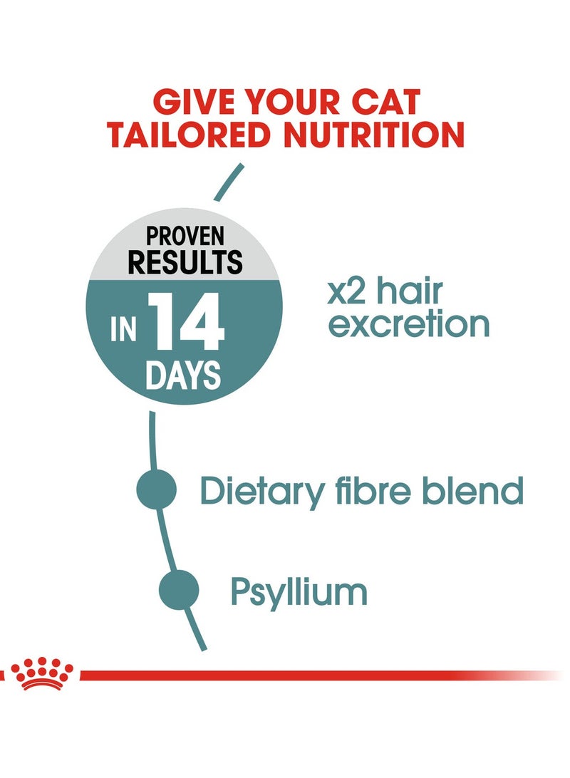 Royal Canin Hairball Care Dry Cat Food – Complete Nutrition for Hairball Control in Adult Cats 400g - Image 2