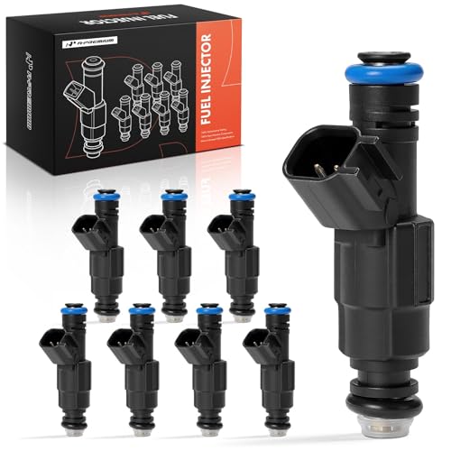 A-Premium APremium Fuel Injectors Compatible with Ford Mustang 1999 V8 46L 2000 V8 54L Lincoln Blackwood 2002 V8 54L Navigator 19992004 V8 54L Set of 8 Replace 0280155865 - Image 1