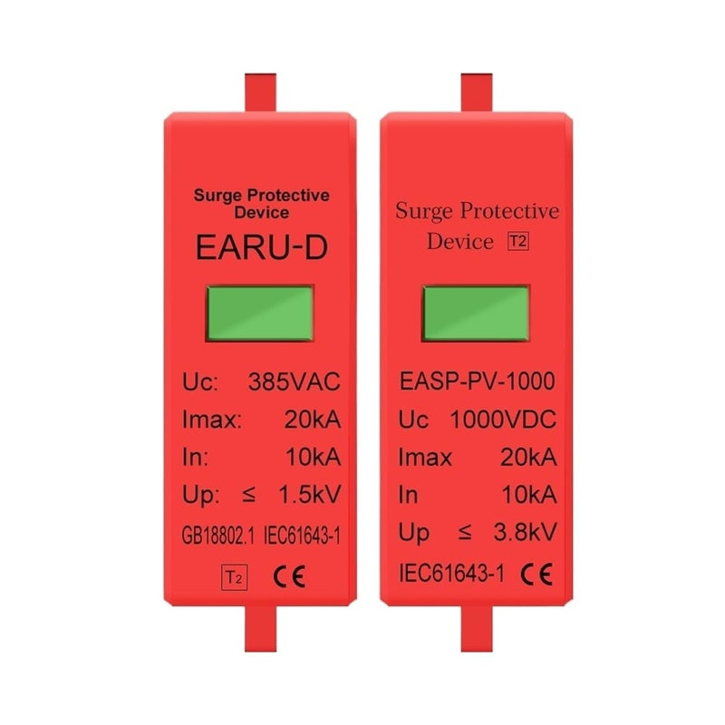 جهاز الحماية من زيادة الطاقة خرطوشة قابلة للاستبدال SPD AC 275V DC 500V 10 20KA - Image 1