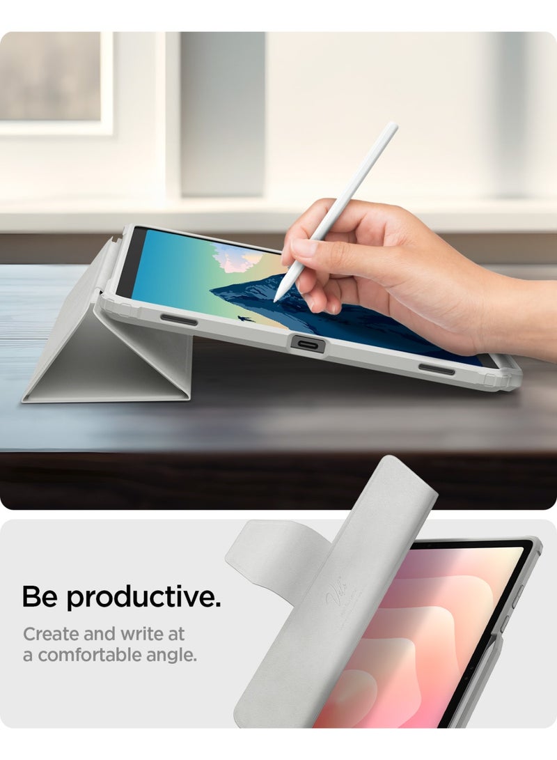 Spigen Ultra Hybrid Pro Samsung Galaxy Tab S11 Case Cover 11 inch (2025) Tri-Fold Cover Clear Back with S Pen Holder - Gray - Image 5