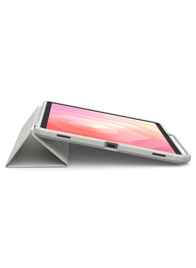 Spigen Ultra Hybrid Pro Samsung Galaxy Tab S11 Case Cover 11 inch (2025) Tri-Fold Cover Clear Back with S Pen Holder - Gray - Image 4