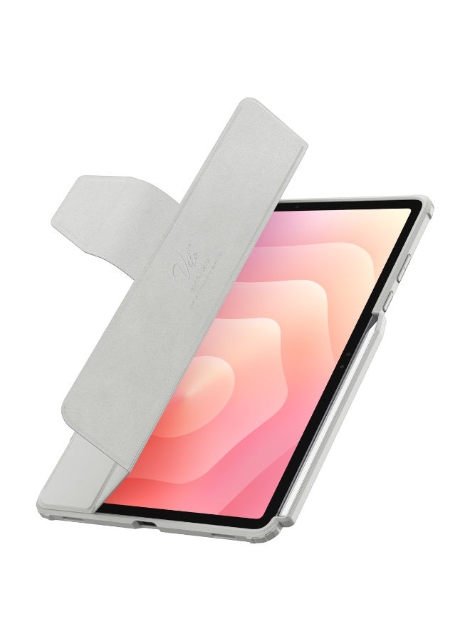 Spigen Ultra Hybrid Pro Samsung Galaxy Tab S11 Case Cover 11 inch (2025) Tri-Fold Cover Clear Back with S Pen Holder - Gray - Image 3