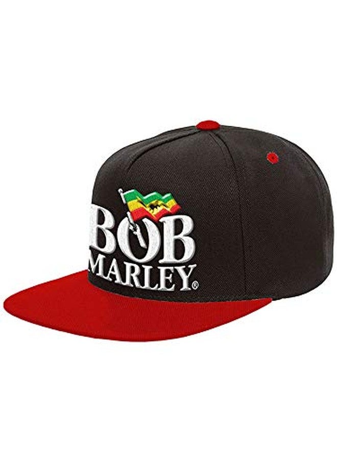 Bob Marley Men's Logo Hat Adjustable Black - Image 3