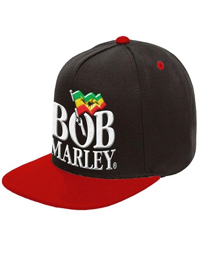 Bob Marley Men's Logo Hat Adjustable Black - Image 1