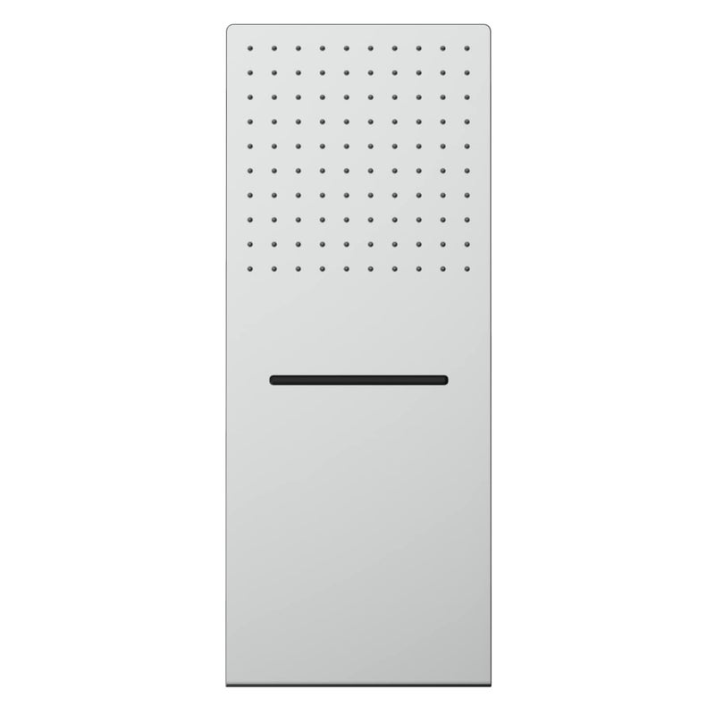 ZAP دش مطري زاب سلسلة دش علوي بدون ذراع دش (فضي، فوهة سيليكون، مادة نحاسية، مثبت على الحائط) - Image 1