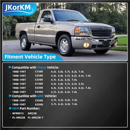 JkorkM Nylon Fuel Line NFR0013 Compatible With Chevrolet GMC Trucks 19881997 C1500 C2500 C3500 K1500 K2500 K3500 Flexible Stainless Steel Braided Fuel Hose Set OEGM23B FLGM22B FLGM22BT More - Image 3
