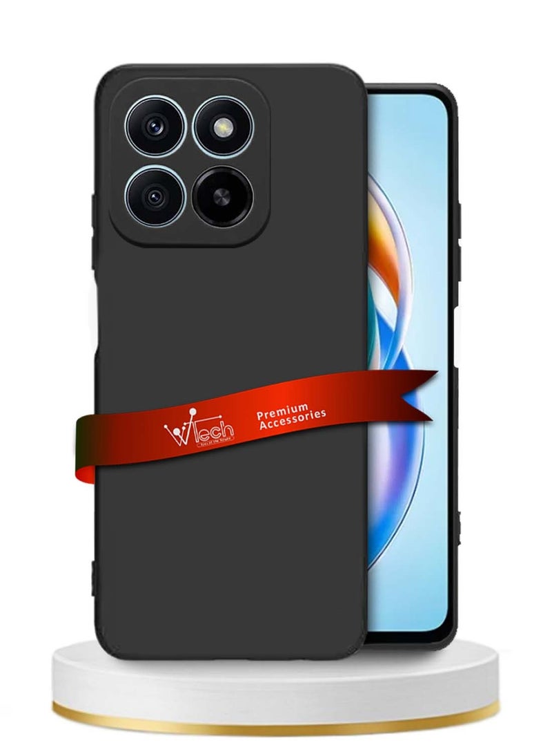 Wtech Honor X5b / X5b Plus / X5b+ 4G 2024 Premium Soft Liquid Silicone Case Cover - Black - Image 1