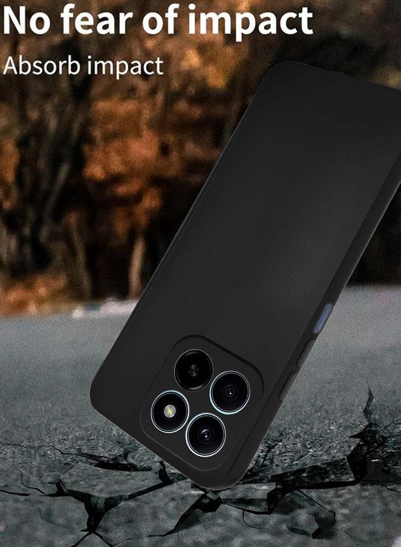 Wtech Honor X5b / X5b Plus / X5b+ 4G 2024 Premium Soft Liquid Silicone Case Cover - Black - Image 3