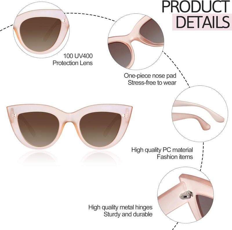 Joopin Polarized Cat Eye Sunglasses for Women Vintage Cateye Sun Glasses UV400 Protection - Image 5