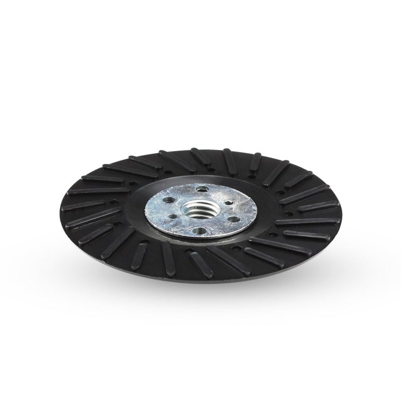 BHA قرص طحن زاوية مع وسادة خلفية مضلعة لقرص الألياف الراتنجية، 4.5" × 5/8"-11 - Image 4