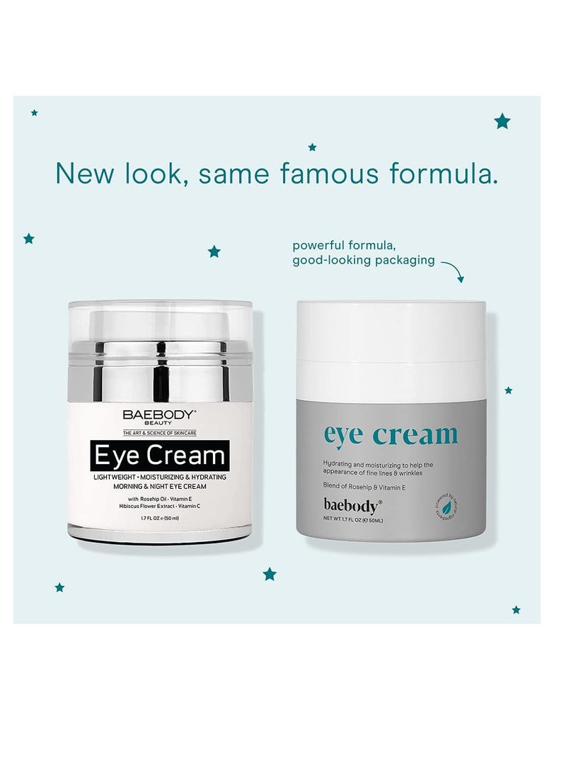 بيبادي كريم العين بالكركديه الوردية لظهور الخطوط الدقيقة والتجاعيد والهالات السوداء والحقائب - كريم مكثف مضاد للشيخوخة لمنطقة تحت العيون وحولها - 1.7 أونصة سائلة - Image 2