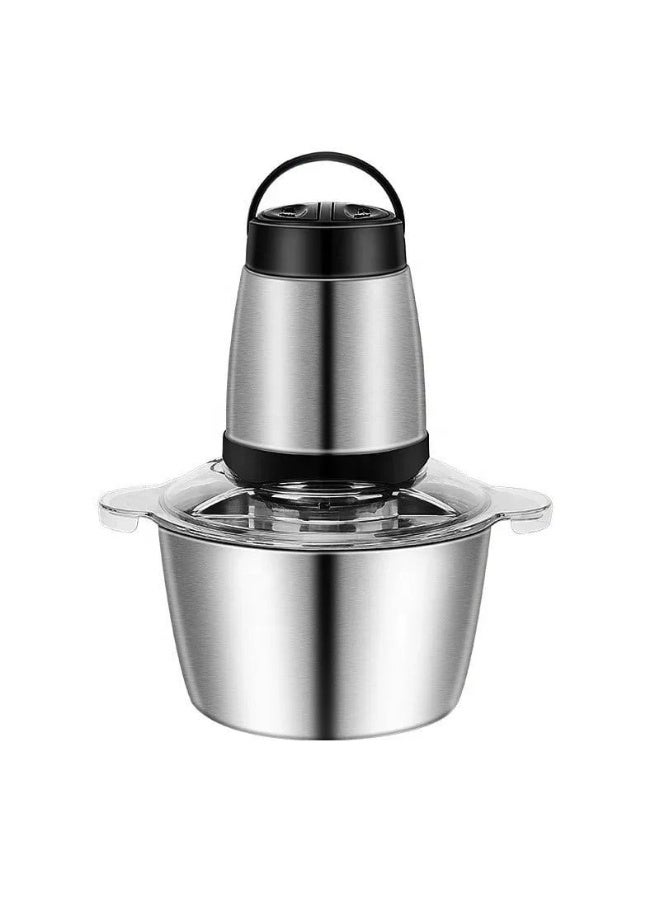 كيتشن إكسبرت مفرمة اللحوم والخضروات متعدد الوظائف مصممة لتقطيع وخلط أنواع مختلفة من الطعام واللحوم مزود بوعاء كبير من الفولاذ المقاوم للصدأ سعة 5 لتر - Image 2