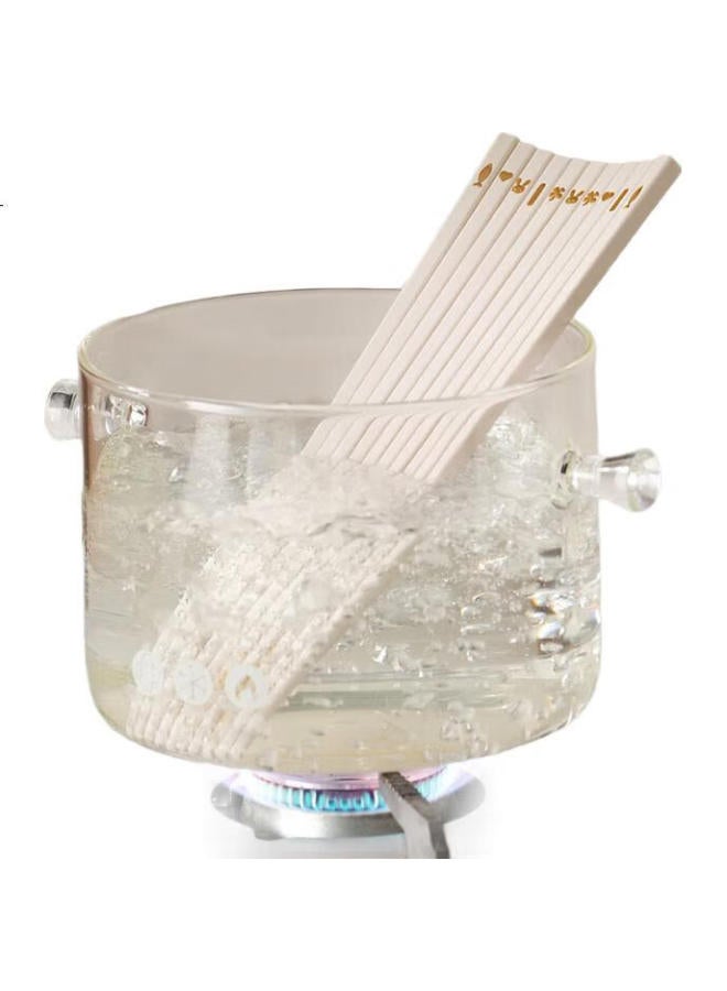 Onlycook Non-Slip Alloy Chopsticks Antibacterial And Mildew-Resistant High Temperature Resistant Separate Chopsticks For Household Use One Pair Per Person Inlaid Five Pairs Pack - Image 3