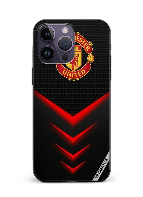 Protective Case Cover For Apple iPhone 15 Pro Max Man United Design Multicolour