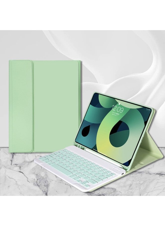 For 2024 IPad Keyboard Protective Case Built-in Pen Slot 10 Generation 11Pro Apple Hibernation Protective Case Leather Case-Color:Sakura Pink + 10inch Keyboard + Dual-mode Bluetooth Mouse-Applicable Models:Ipad Pro 2018/2020/2021/2022 Version Full Screen  - Image 5
