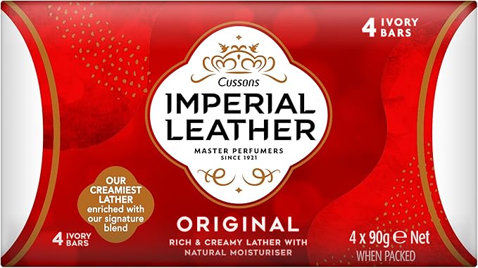 Imperial Leather Imperial Leather Bar Soap Original Classic Cleansing Bar Gentle Skin Care Bulk Buy Pack of 8 x 4 bars of 90 g total 32 bars - Image 2